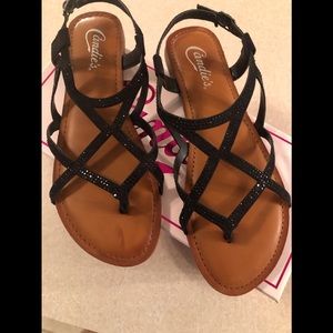 Candies Black Sandals